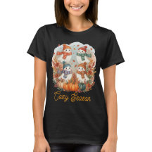 Saison cosy Fantômes d'automne T-shirt