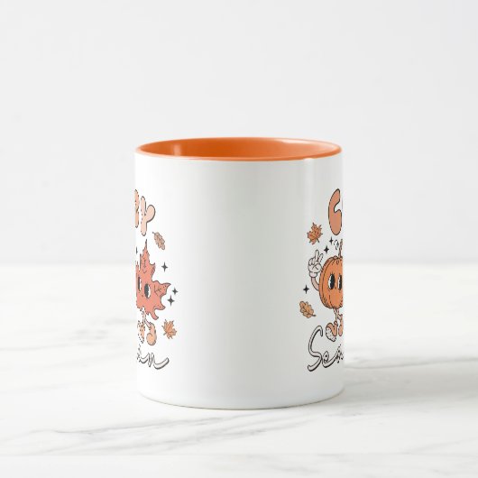 Saison cosy, Mug Vibes Automne, Doodle Automne Rét (Centre)