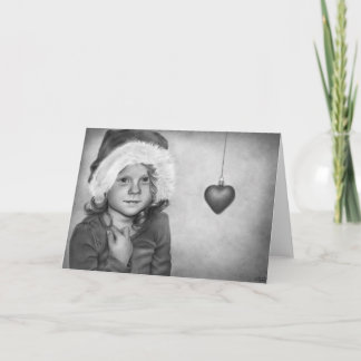 Saison de carte de voeux de coeurs