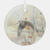 Saison de chasse à la bécasse glas ornament (Voorkant)