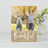 Saison de grâce | Carte photo de Thanksgiving (Debout devant)