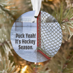 Saison de hockey sur glace Cold Funny Humour Puck