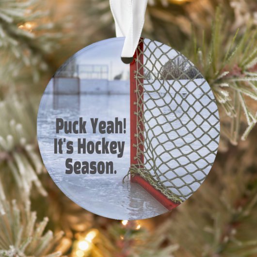 Saison de hockey sur glace Cold Funny Humour Puck (Arbre)