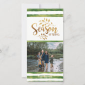 Saison de Merci Thanksgiving Carte photo de vacanc (Devant)