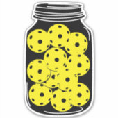 Saison de Pickleball, autocollant de pot de cornic (Devant)