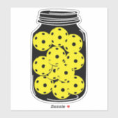 Saison de Pickleball, autocollant de pot de cornic (Feuille)