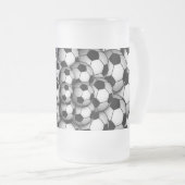 Saison de soccer Gelé Verre Beer Mug (Devant droit)