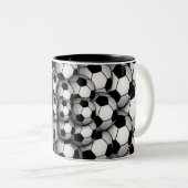 Saison de soccer Mug café à deux tons (Devant droit)