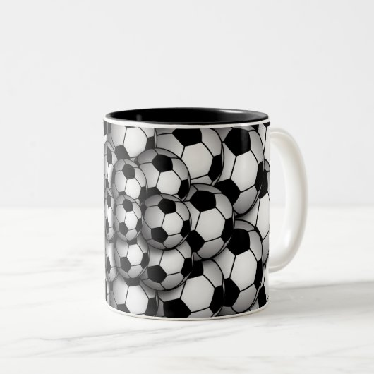 Saison de soccer Mug café à deux tons (Devant droit)