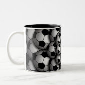 Saison de soccer Mug café à deux tons (Gauche)