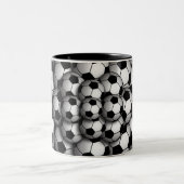 Saison de soccer Mug café à deux tons (Centre)