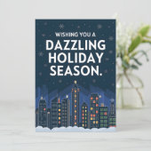 Saison des Fêtes Éblouissante - Carte de Noël (Debout devant)