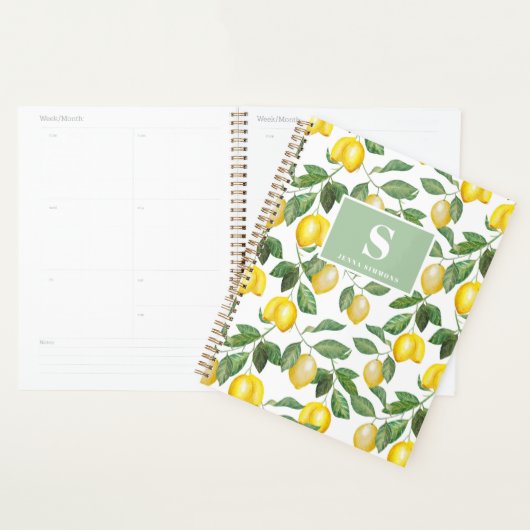 Saison du citron | Monogramme (Devant avec enveloppe)