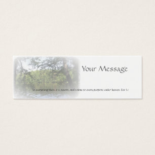 Saison Ecclesiastes Nom Cadeau Tag Carte de visite