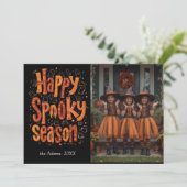 saison effrayante, carte de vacances de photo de f (Debout devant)