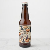 Saison éffrayante - Halloween Bière Étiquette (Devant)