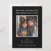 Saison éffrayante Halloween Carte photo (Devant)