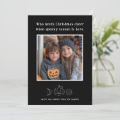 Saison éffrayante Halloween Carte photo (Debout devant)