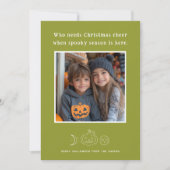 Saison éffrayante Halloween Carte photo (Devant)