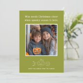 Saison éffrayante Halloween Carte photo (Debout devant)