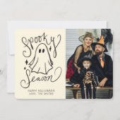 Saison éffrayante Halloween Carte photo (Devant)