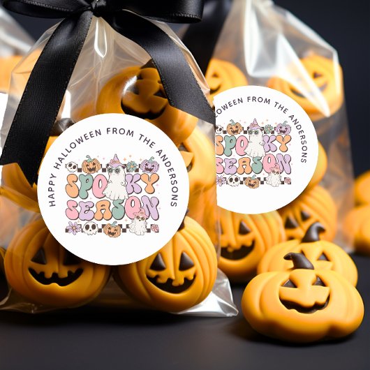 Saison éffrayante Halloween Super Sticker sac de t