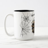 Saison éffrayante Haunted House Halloween café mug (Gauche)