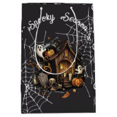 👻 saison Éffrayante Maison hantée noir Sac cadeau (Devant)