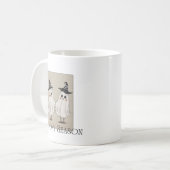 Saison éffrayante vintage fantôme mug (Devant gauche)