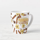 Saison Eggnog Personnalisé Cosy Latte Mug (Angle droit)