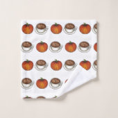 Saison épicée citrouille Automne Café Latte Automn (Gant de toilette)