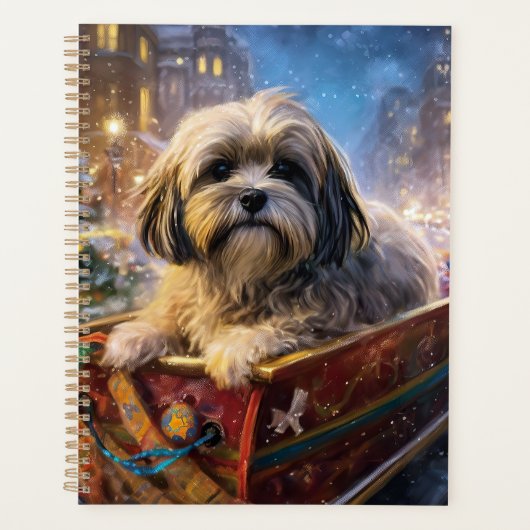 Saison Festive de Noël de Lhasa Apso (Devant)
