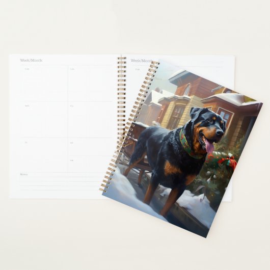 Saison festive de Noël de Rottweiler (Devant avec enveloppe)