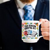 Saison fiscale Survival Mug : Café, Larmes et 1040