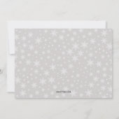 Saison Flambeau de neige Noël Fête Photo Carte App (Dos)