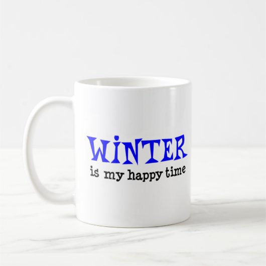 saison hiver happy time café tasse (Gauche)