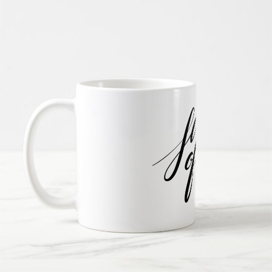 saison manuscrite d'amour Mug (Gauche)