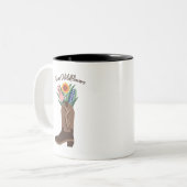 Saison Printemps Mug "Texas Fleurs sauvages" Cowbo (Devant gauche)