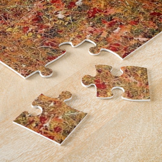 Saison rouge automne difficile Puzzle paysage (Côté)