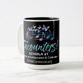 Saison Schola Cantorum 61 '24-'25 Black 12oz mug (Devant gauche)