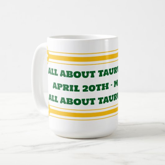 Saison Taurus Café Mug (Devant gauche)