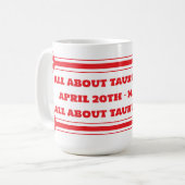 Saison Taurus Café Mug (Devant gauche)