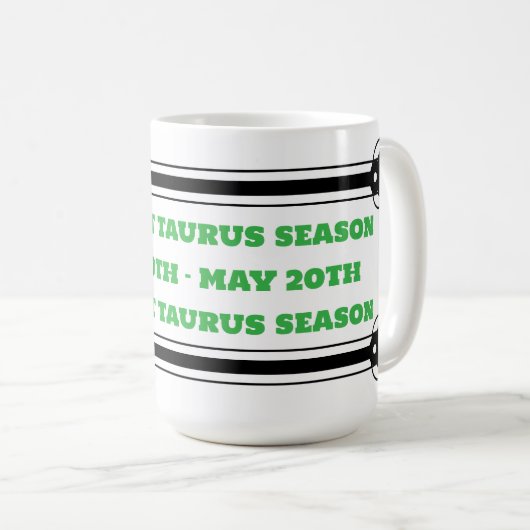 Saison Taurus Café Mug (Devant droit)