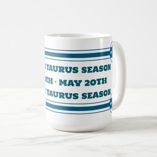 Saison Taurus Café Mug (Devant droit)