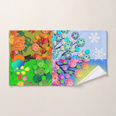 Saison Toujours Pickleball hiver printemps été aut (Serviette à main)