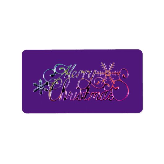 SAISONNIER Étiquette de adresse de Noël (Devant)