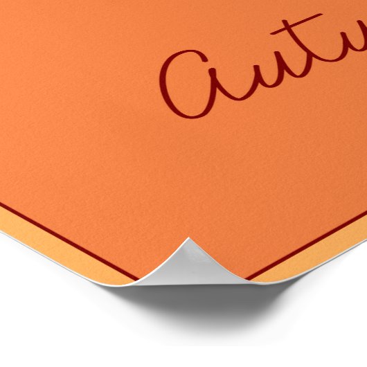 Saisons : Affiche d'automne (Coin)