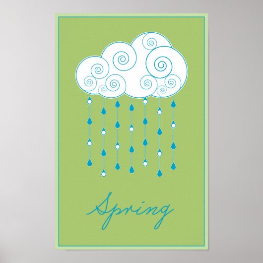 Saisons : Affiche de printemps (Devant)