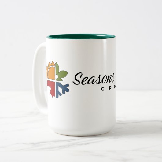 Saisons Café Mug - Printemps (Devant gauche)