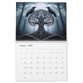 Saisons du Corbeau Calendrier 12 mois (Jan 2027)